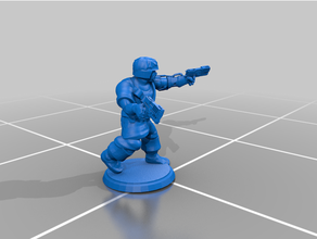 scifi coquin soldat 3d print model - Mito3D