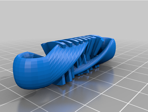trin keymy personalizado torcido chave fob infinidade remixar 3d print model - Mito3D