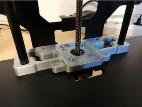 Replikator 2 2x axis Halterung Makerbot 3d print model - Mito3D