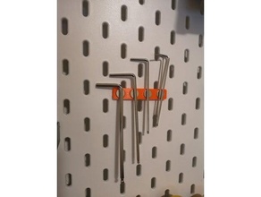 Ikea skadis magnétique montage assiette 10mm 3d print model - Mito3D