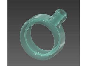 touch capacitive ring 17mm notouchchallenge autodesk inventor coronavirus covid-19 challenge 3d print model - Mito3D