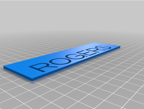 rogers customized 3d print model - Mito3D