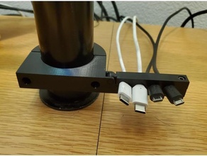 Kabel Halter Pole montiert 3d print model - Mito3D
