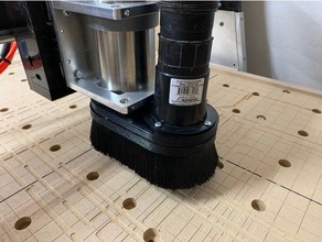 poeira sapato 80mm fuso cnc máquina colecionador 3d print model - Mito3D
