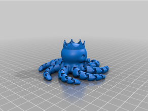 princess octopus support 3d print model - Mito3D