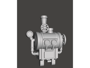 steampunk engine small - tabletop miniatures apocalypse dnd miniature dungeons dragons motor pen paper post-apocalyptic post apocalyptic steam punk gaming 3d print model - Mito3D