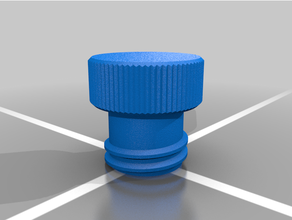 propano tubo flessibile polvere spina cap parapolvere serbatoio 3d print model - Mito3D