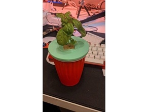 red cup kratky lid hydroponics 3d print model - Mito3D