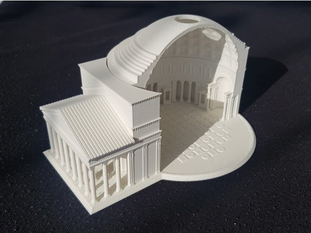 pantheon rome italy 1 1000 architecture history 3D print model - Mito3D