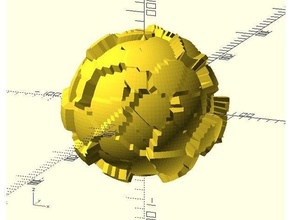 worley Lärm Ball voronoi 3d print model - Mito3D