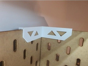 ikea skadis corner clip 3d print model - Mito3D