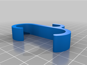 bathroom customized radiator hook rounded 3d print model - Mito3D