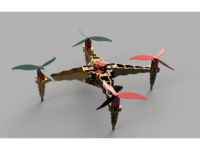 zangão Narval phi440 completar arte namorado lindo dji f450 drones ondule quadcopter rádio controle raro rc partes veículos 3d print model - Mito3D