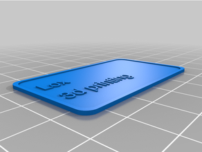 ciaomy personalizado simples customizar etiqueta 3d print model - Mito3D