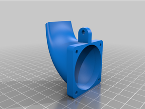 modificado suporte resfriamento duto tronxy x3 3d print model - Mito3D