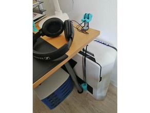 câble organisateur rétracteur écouteurs poulie mixeur DIY rétraction 3d print model - Mito3D
