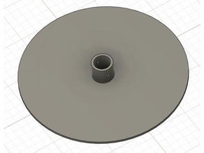 Plate forme 20mm barre pôle 3d print model - Mito3D