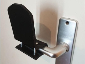 hygienic door handle hands limited mobility - coronavirus covid-19 covid19 hygiene 3d print model - Mito3D