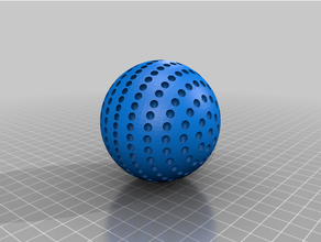 golf palla v12 fossetta 3d print model - Mito3D