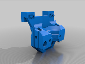e3d v6 montare tronxy x5sa pro 3d print model - Mito3D