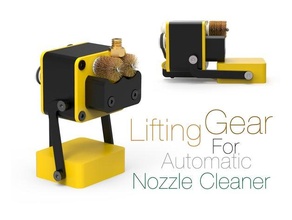 lifting gear automatic nozzle cleaner 3d print model - Mito3D