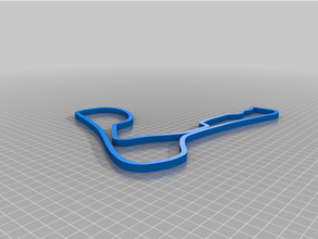 Cadwell parc course circuit 3d print model - Mito3D