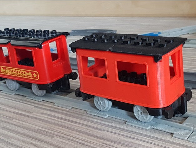 lego duplo train voiture compatible 3D print model - Mito3D
