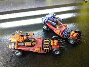 gaslands racer - reinforced car post-apocalyptic post apocalyptic 3d print model - Mito3D