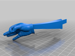 hand-shaped filament guide ender3 hand 3d print model - Mito3D