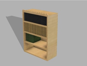 miniature bookshelf book toy 3d print model - Mito3D
