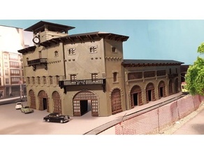 train station h0 ho atxuri bilbao scale building tram 3d print model - Mito3D