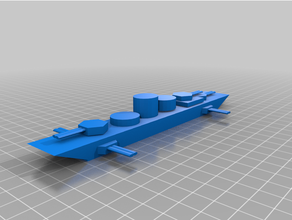 savaş gemisi 3d print model - Mito3D