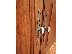 poignee porte placard closet door handle 3d print model - Mito3D