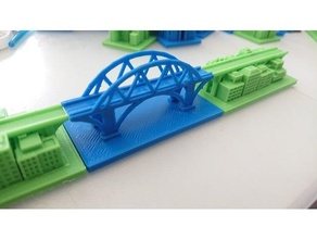 greeble city truss bridge greeblecity 3d print model - Mito3D