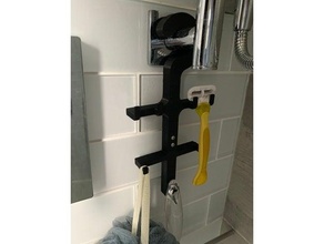 shower hook cool fun holder 3d print model - Mito3D