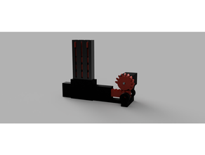rubber shooting mechanism 3d print model - Mito3D