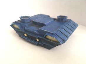 judge dredd hover wagon h-wagon 15mm 2000ad apc roleplaying sci-fi scifi tank vehicle wargaming 3d print model - Mito3D