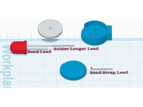 LED relais contact testeur arduino cr2032 batterie indicateur 3d print model - Mito3D