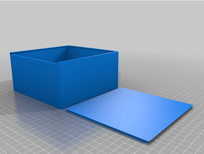 6x6 Boxmy angepasst parametrisch gerundet gleiten Box 3d print model - Mito3D