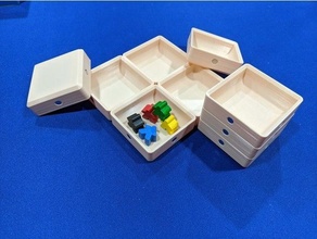 magnetic board game bits trays 3d print model - Mito3D