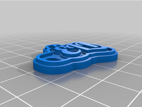 customized multiline tag likeychain 3d print model - Mito3D