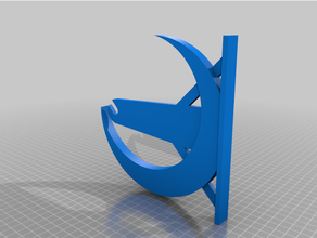 crescente carretel suporte lua 3d print model - Mito3D