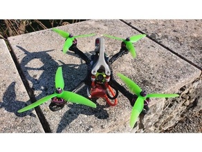 alfa monster fpv 5 inches racer drone 3d print model - Mito3D
