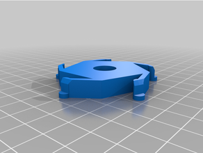 customized spool hub adapter52mmfiveeckig 3d print model - Mito3D