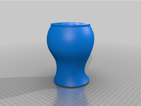 vase v18 fleur pot 3d print model - Mito3D