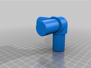 personalizado cloruro polivinilo tubo codos 3 guerra codo od altura 3d print model - Mito3D