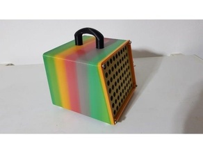 simple practical safety box ceramic ozone generator mac pro - high voltage 3d print model - Mito3D