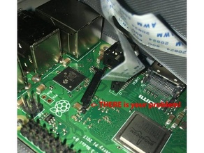 framboesa pi fita cabo conector grampo raspicam 3d print model - Mito3D