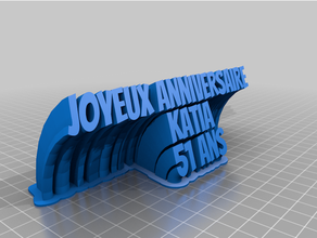 customized swmigueleeping 2-line plate text 3d print model - Mito3D
