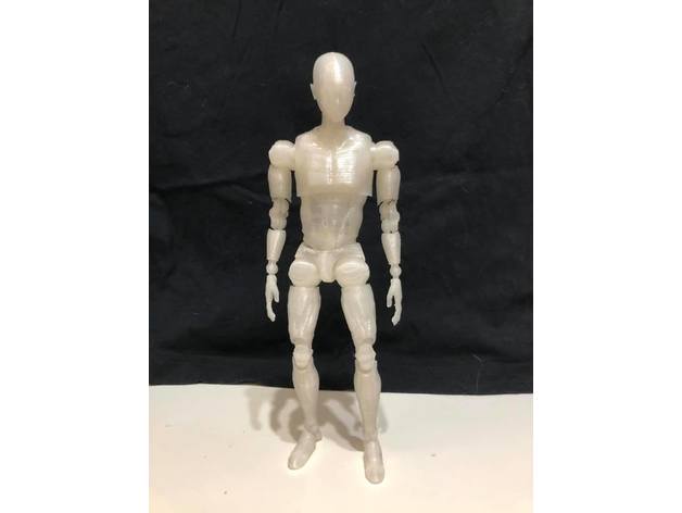 Masculin action figure jouet 3D print model - Mito3D